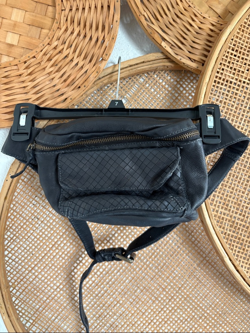 Free People Leather Waist Bag / Fanny Pack M/L